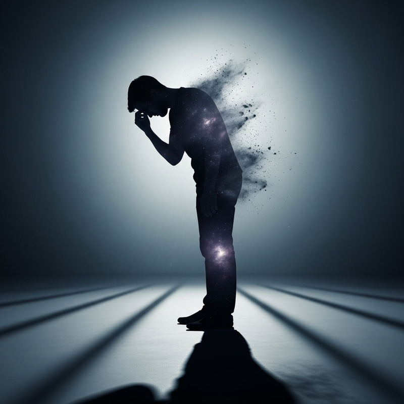 Silhouette of a Grieving Man | Loss of Beloved - SEO Experts