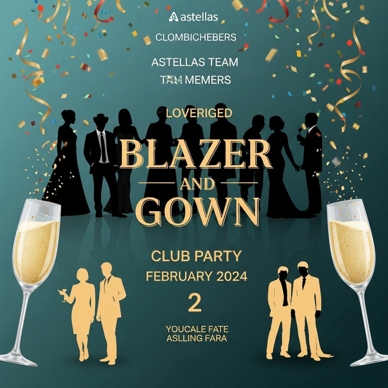 Formal 'Blazer and Gown' Gathering Invite | Feb 2, 2024