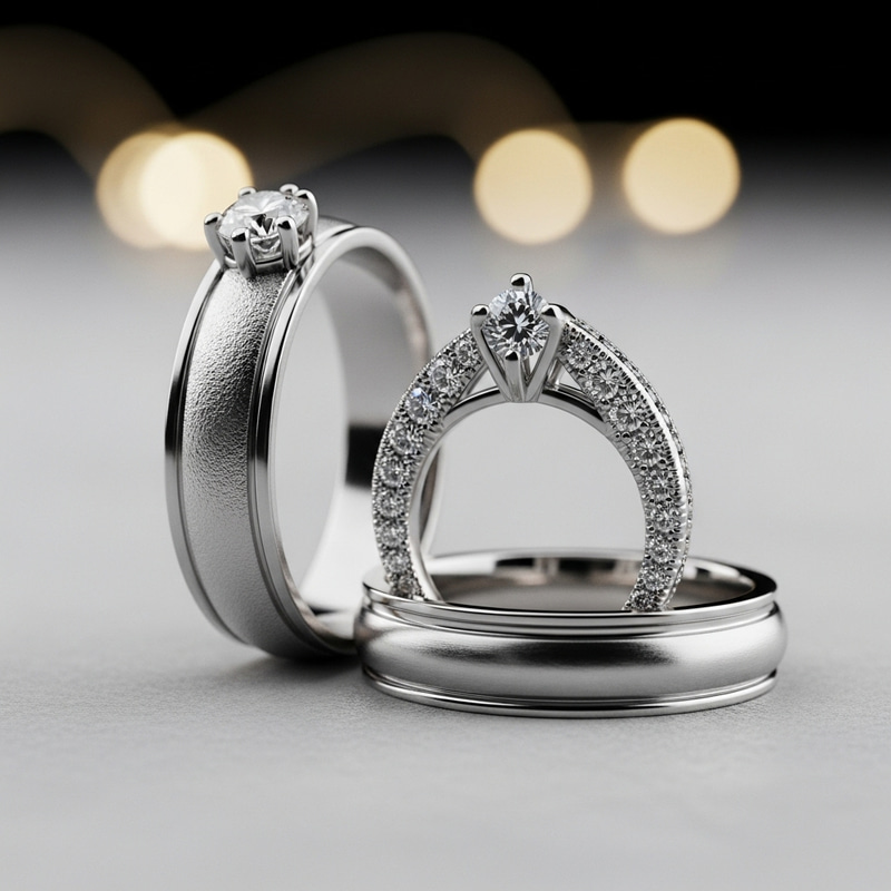 Intricate Details of Two Rings - Macro Jewelry Photography Intricate Details of Two Rings - Macro Jewelry Photography