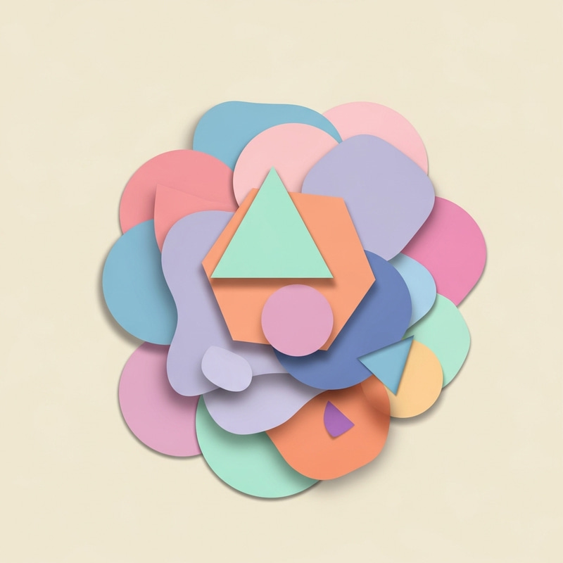 Vibrant Abstract Geometric Art Composition Vibrant Abstract Geometric Art Composition