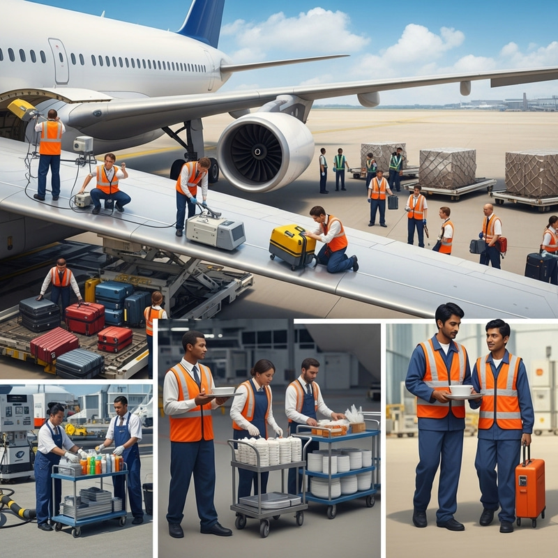 Efficient Airport Ground Operations: De-Icing, Baggage Handling, Catering & More Efficient Airport Ground Operations: De-Icing, Baggage Handling, Catering & More