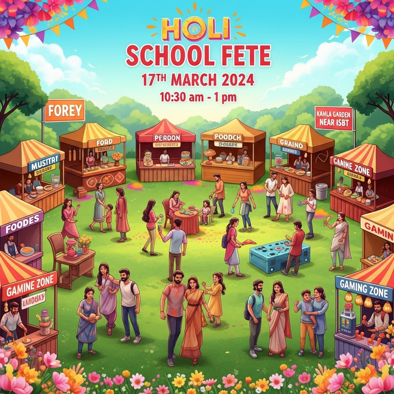 Kidzee Turner Road School Holi Fete: Sunday, 17th March 2024, Kamla Garden Kidzee Turner Road School Holi Fete: Sunday, 17th March 2024, Kamla Garden