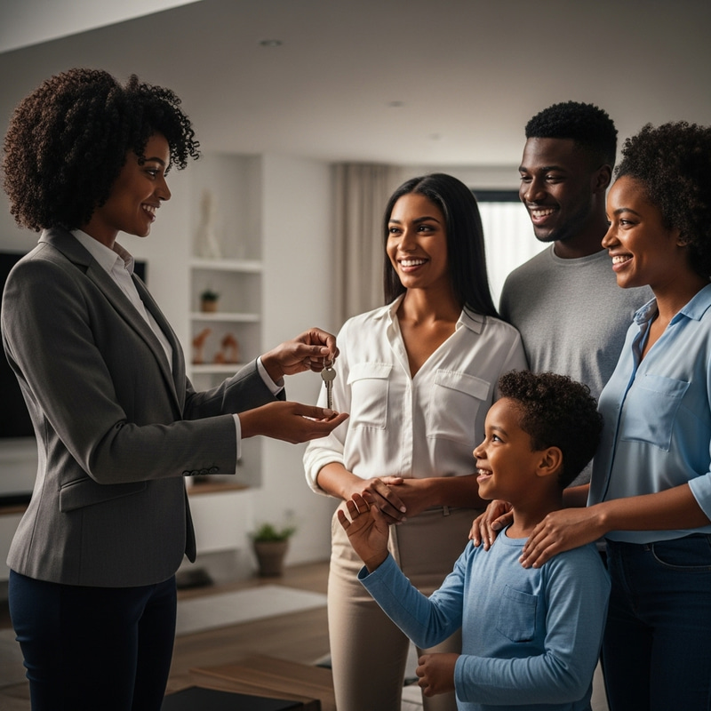 Stunning Black Family Receives Villa Keys in Ultra-Realistic IMAX Cinematic Scene Stunning Black Family Receives Villa Keys in Ultra-Realistic IMAX Cinematic Scene