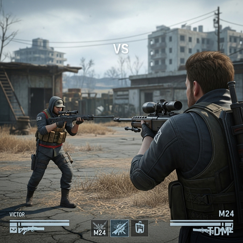 Intense PUBG 1v1 Challenge: TDM M24 Short by Victor