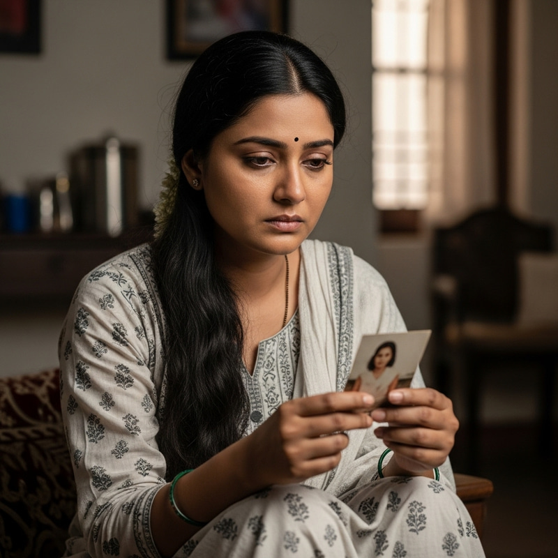 Sad South Asian Woman - Portrait of Grief Sad South Asian Woman - Portrait of Grief