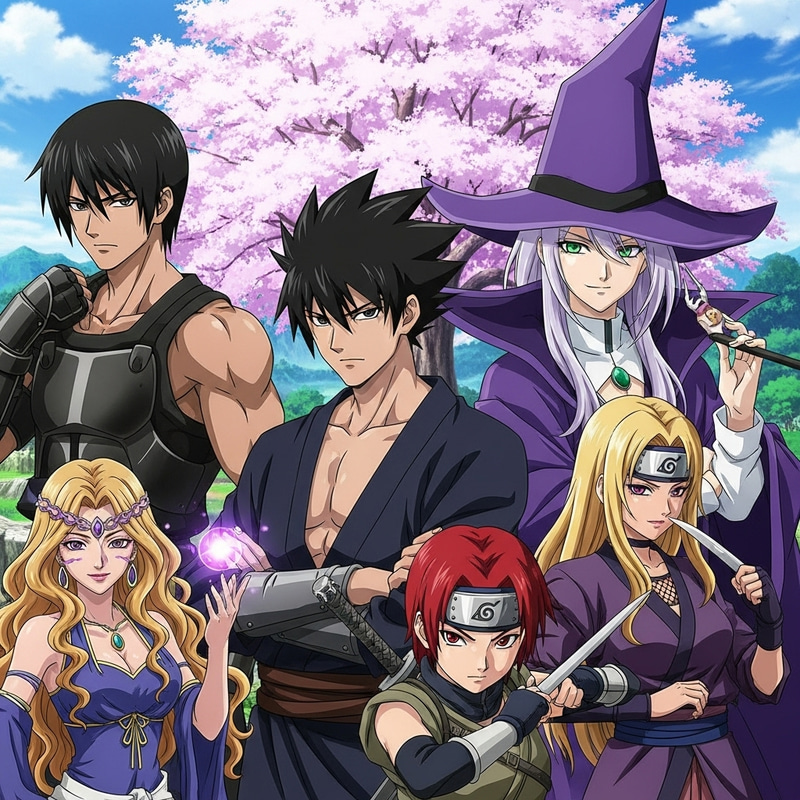 Cute Anime Characters Variety | Discover Warrior, Magician & More