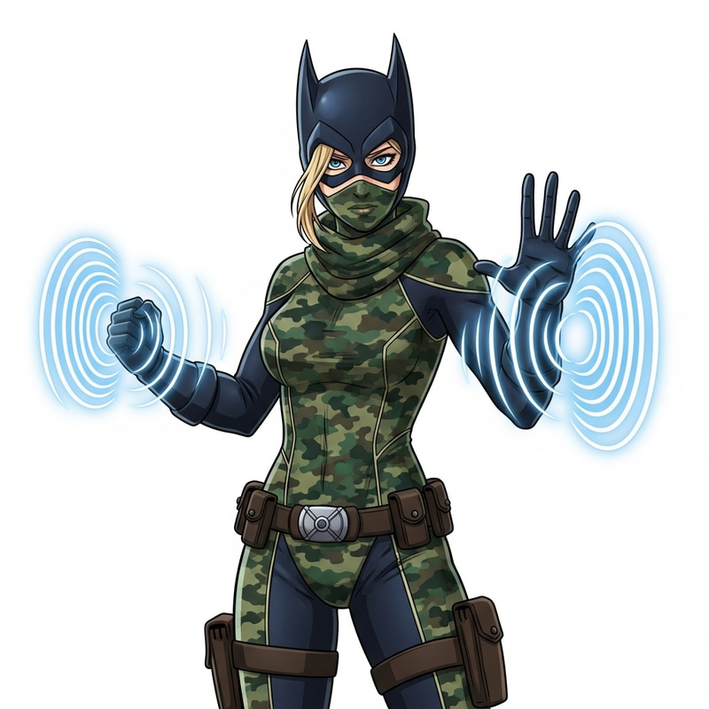 Female Vigilante with Unique Sound Wave Powers