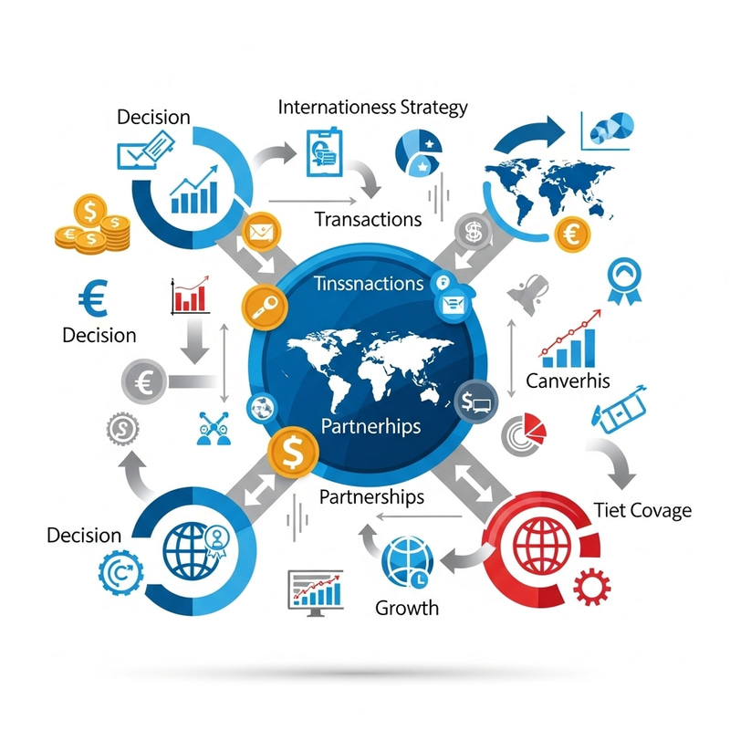 Vibrant Abstract Image | International Business Strategy Framework