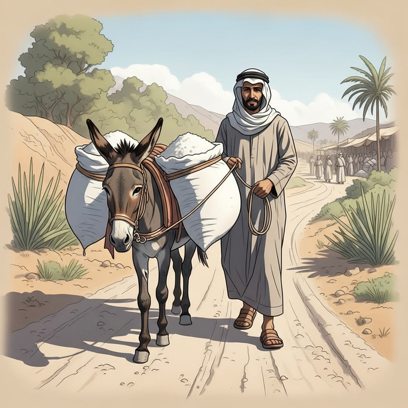 Salt Seller and Donkey: Journey to Market Salt Seller and Donkey: Journey to Market