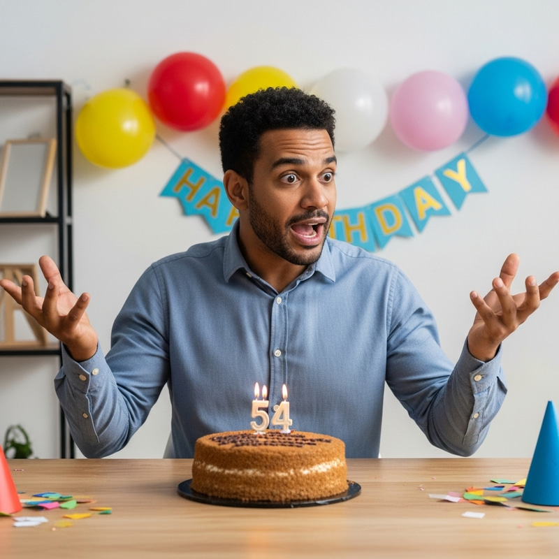 54-Year-Old Real Estate Manager's Birthday Celebration 54-Year-Old Real Estate Manager's Birthday Celebration