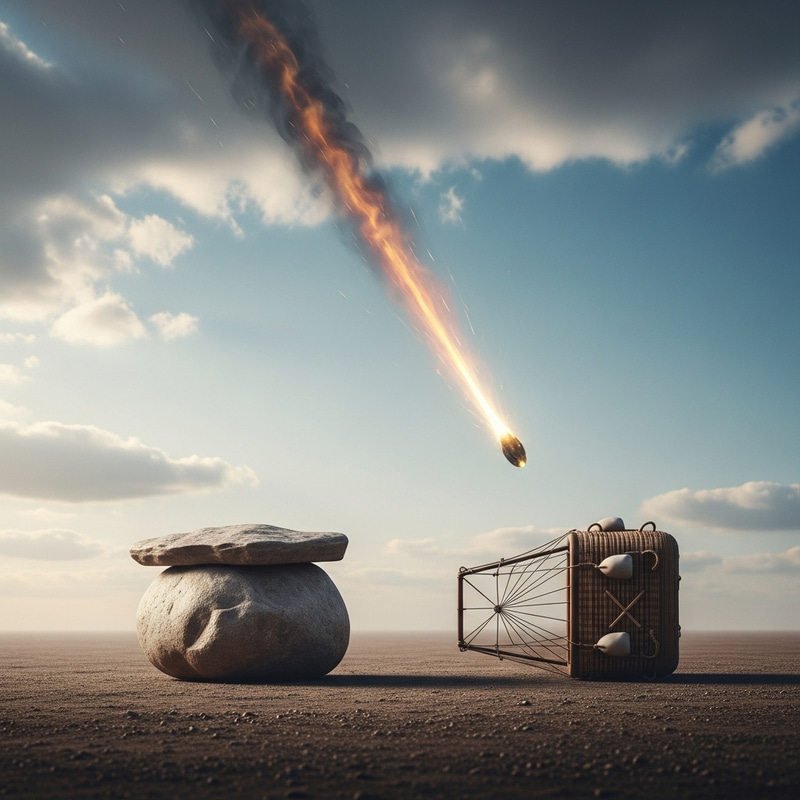 Impending Intersection: Critical Moment in the Sky Impending Intersection: Critical Moment in the Sky