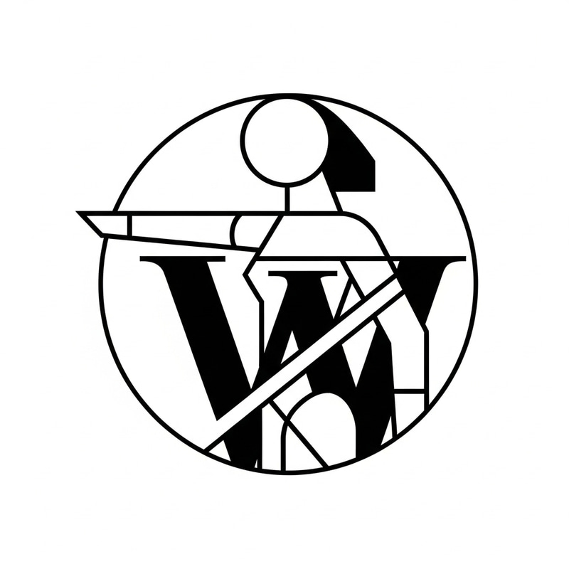 Russian Constructivist Circular Logo Design: Woman's Contour Russian Constructivist Circular Logo Design: Woman's Contour