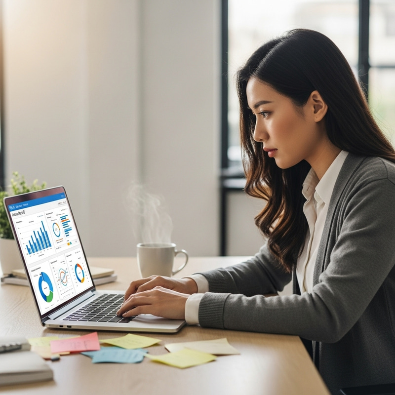 Creating Power BI Dashboard in Laptop | Modern Office Environment Creating Power BI Dashboard in Laptop | Modern Office Environment
