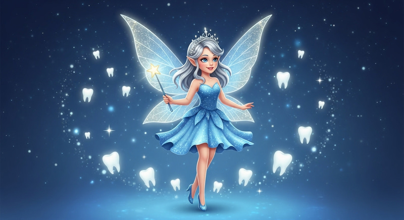 Whimsical Tooth Fairy Illustration - Enchanting Character Art Whimsical Tooth Fairy Illustration - Enchanting Character Art