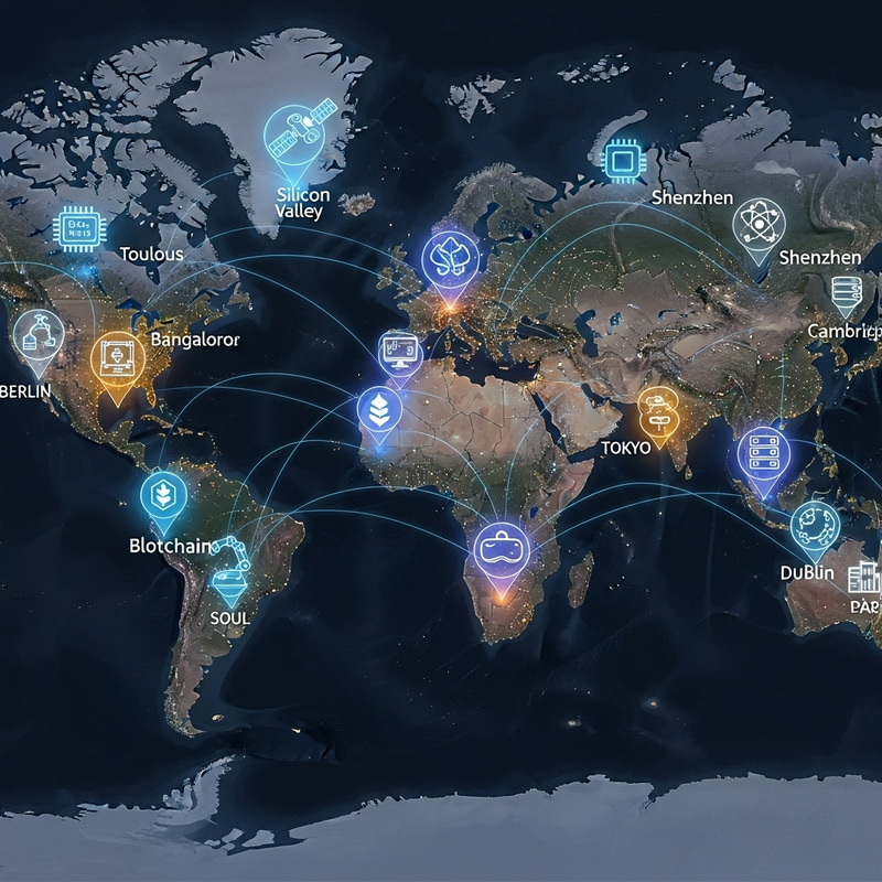 Global Technology Hubs: A Visual Map Global Technology Hubs: A Visual Map