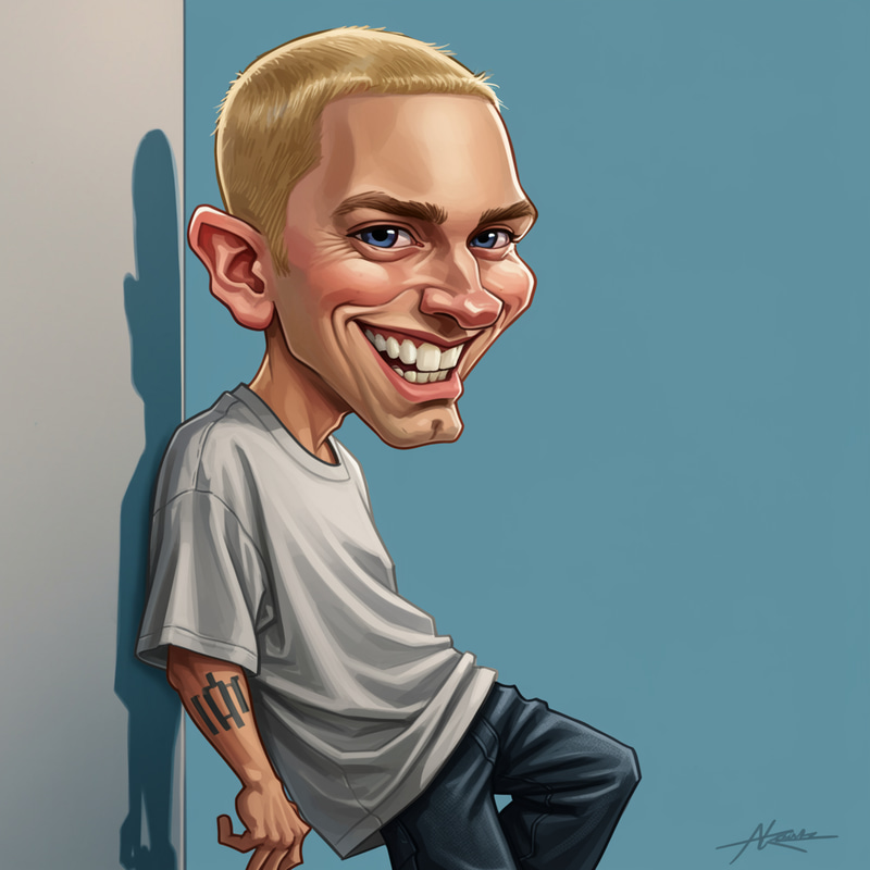 Eminem Funny Caricature - Laugh Out Loud