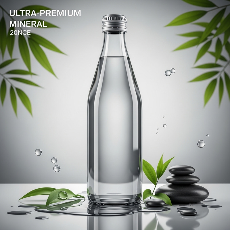 Ultimate Luxury Mineral Water Bottle - Premium Glass Design Ultimate Luxury Mineral Water Bottle - Premium Glass Design