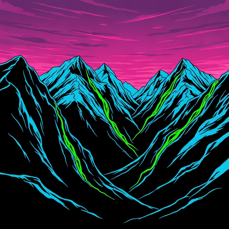 Mind-Bending Mountains: Abstract Palette Imagery Mind-Bending Mountains: Abstract Palette Imagery