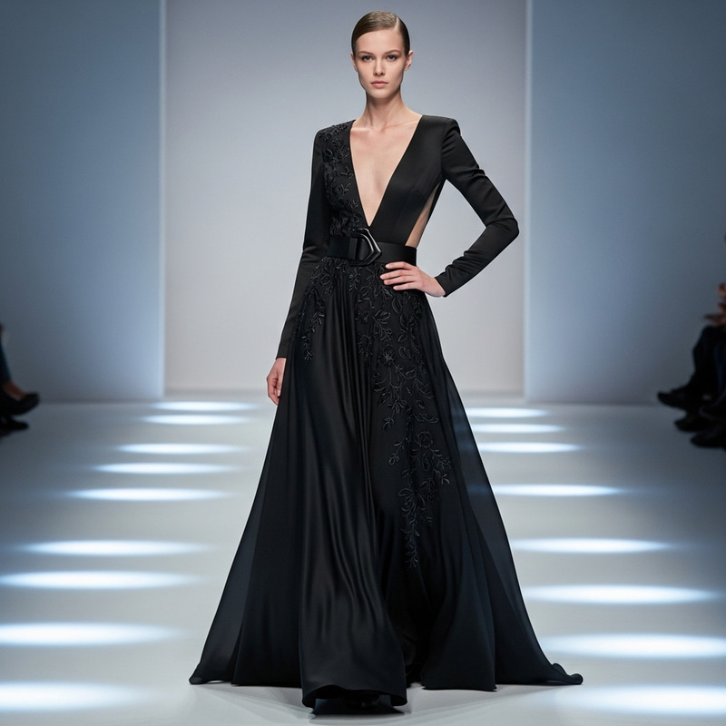 Black Dress Fashion Design: Timeless Elegance