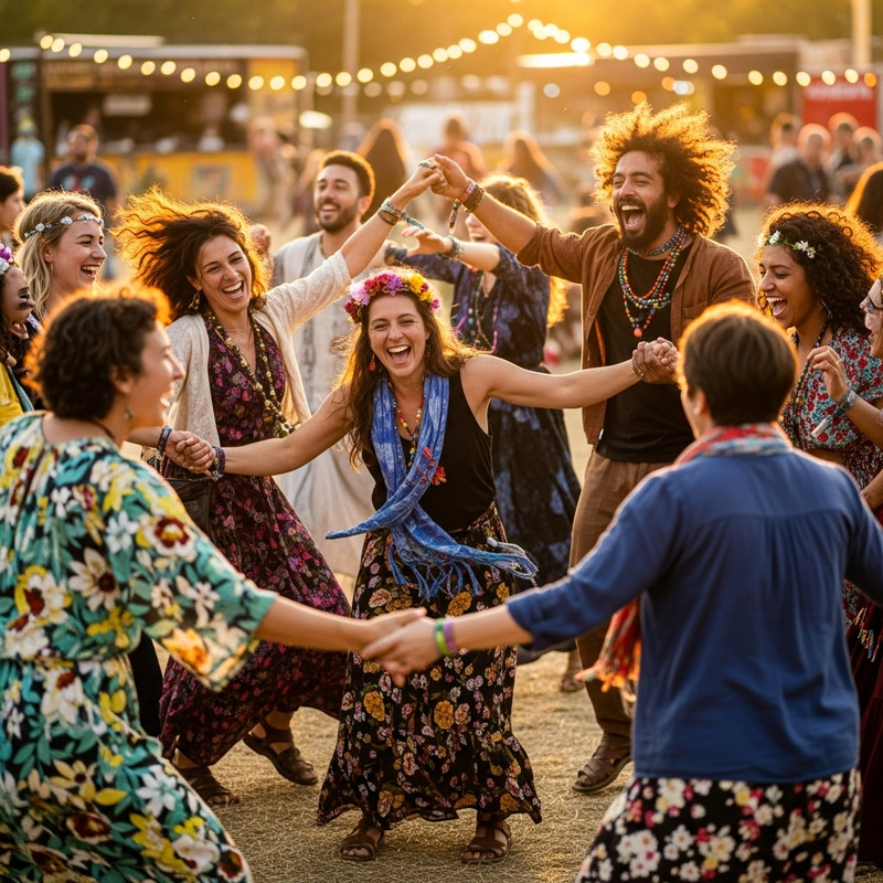 Festive Group Dancing | Colorful Dance Celebration Festive Group Dancing | Colorful Dance Celebration