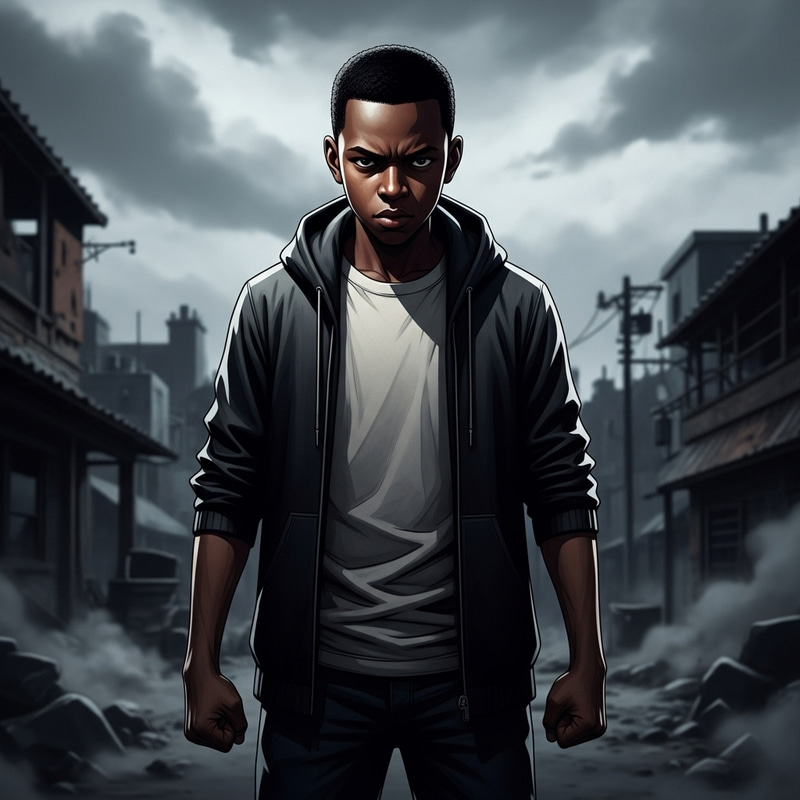 Dark and Gritty Afro-Caribbean Boy Seeking Revenge Dark and Gritty Afro-Caribbean Boy Seeking Revenge