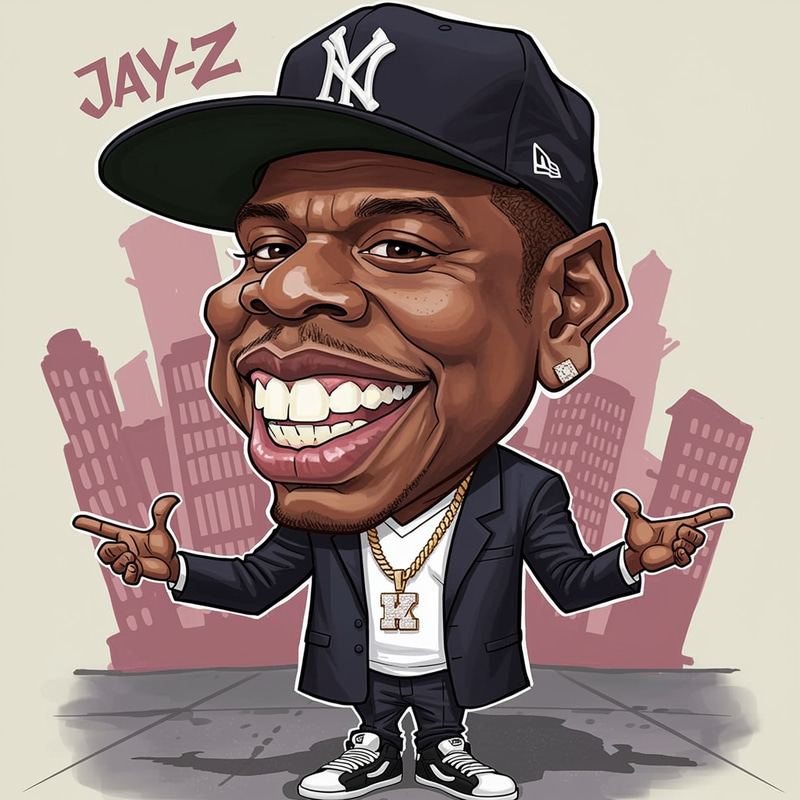 Jay-Z Funny Caricature Artwork Jay-Z Funny Caricature Artwork