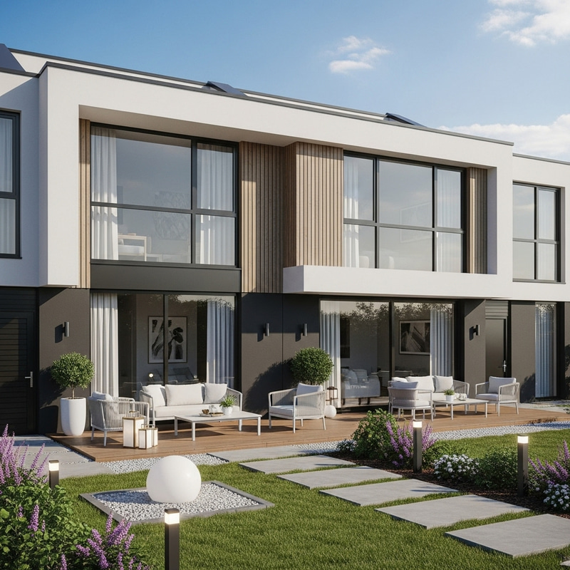 Stylish Double Storey Terrace House with Modern Design Stylish Double Storey Terrace House with Modern Design