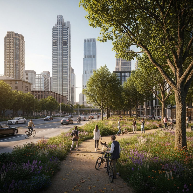 Nature's Beauty in Urban Style: Harmonious Park Fusion Nature's Beauty in Urban Style: Harmonious Park Fusion