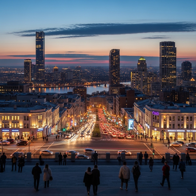 City Light: A Vibrant Evening Cityscape City Light: A Vibrant Evening Cityscape