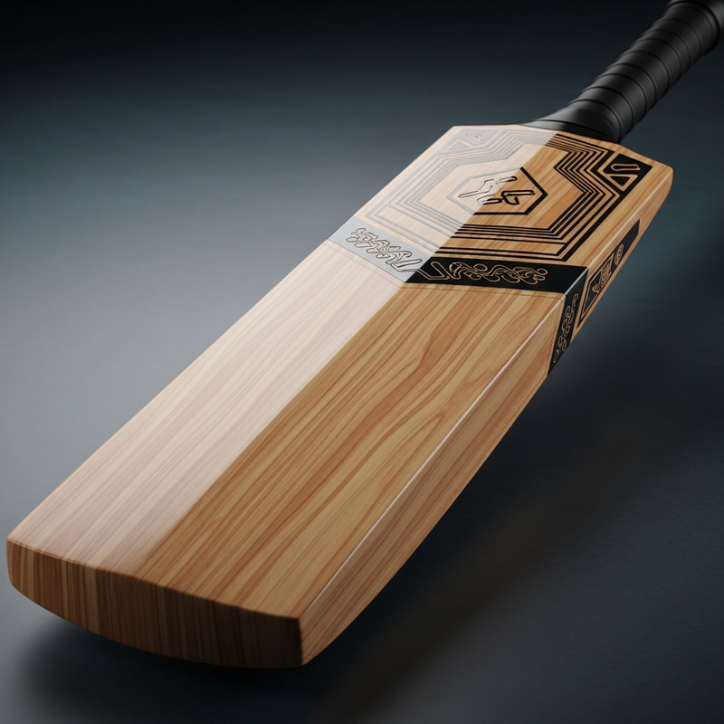 HD Cricket Bat NFT - Unique Engravings & Rich Wood Texture HD Cricket Bat NFT - Unique Engravings & Rich Wood Texture