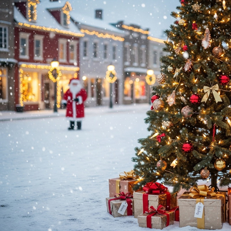 Christmas Magic: Magical Holiday Scene Christmas Magic: Magical Holiday Scene