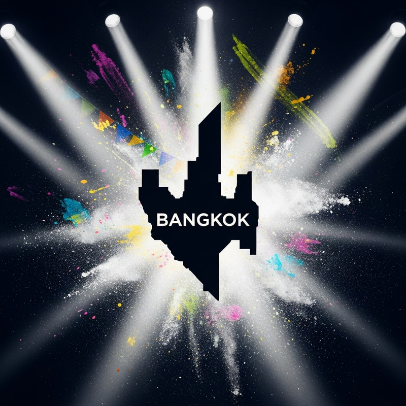 Dramatic Bangkok: Light, Shadow & Songkran Powder