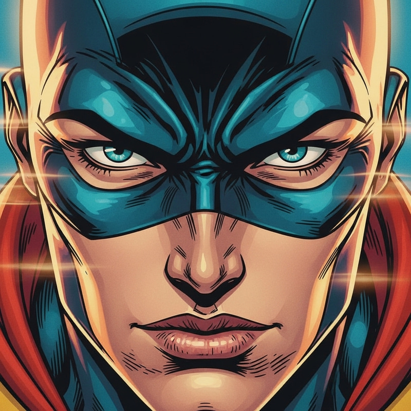 Dynamic Superhero in Vibrant Colors: Action Energy Movement Dynamic Superhero in Vibrant Colors: Action Energy Movement