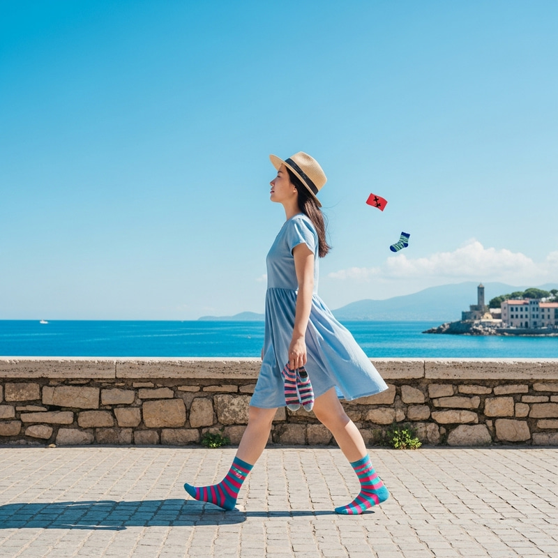 Girl Enjoying Urban Exploration | Sunshine, Sky, and Sea Girl Enjoying Urban Exploration | Sunshine, Sky, and Sea