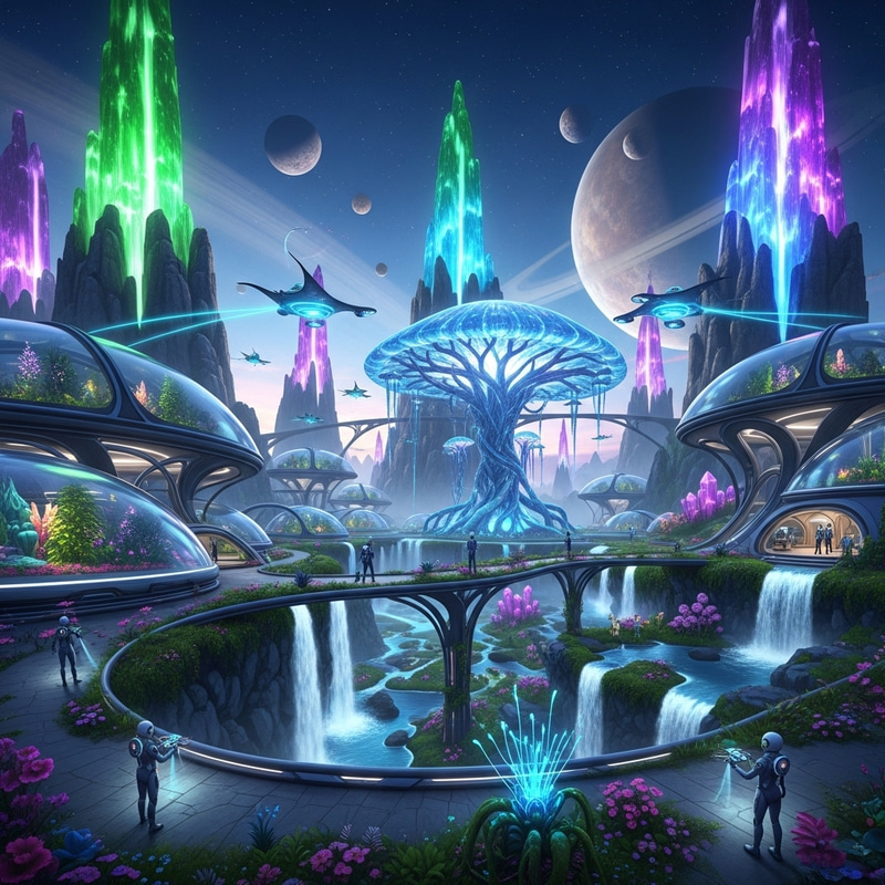 Futuristic Landscape of Curiosity