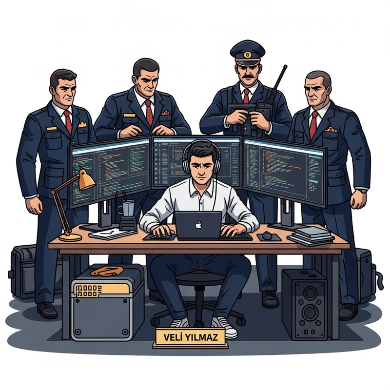 Male Turkish Software Engineer Veli Yilmaz | Secure Workspace Male Turkish Software Engineer Veli Yilmaz | Secure Workspace