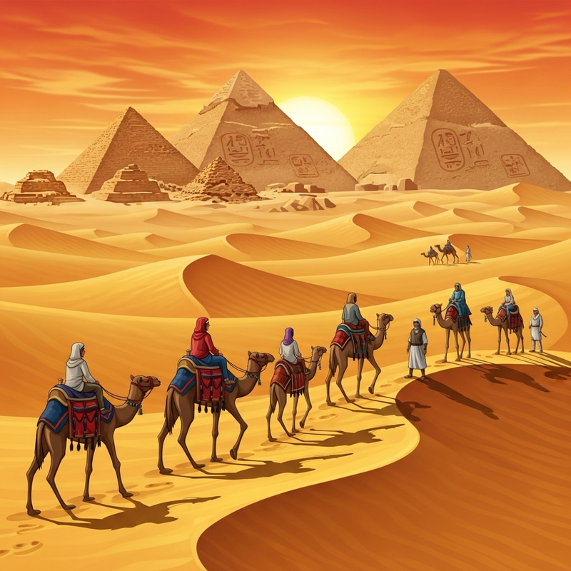 Exploring Ancient Egypt: Pyramids, Camels, and Mysteries Exploring Ancient Egypt: Pyramids, Camels, and Mysteries