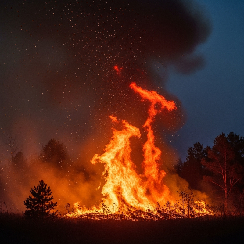 Engulfing Fire with Crackling Flames | Chaotic Inferno Scene