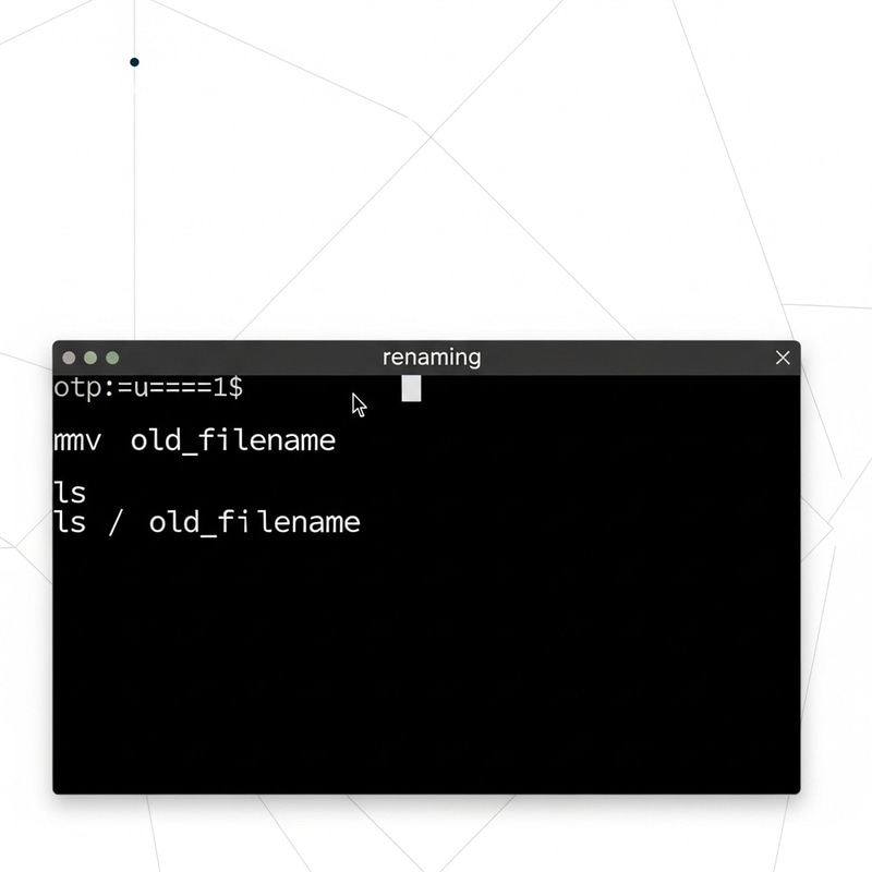 Efficient Linux File Renaming in Minimalist Aesthetic Efficient Linux File Renaming in Minimalist Aesthetic