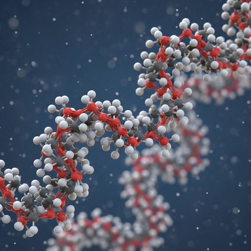 Hyperrealistic Image of Hyaluronic Acid Molecule Hyperrealistic Image of Hyaluronic Acid Molecule