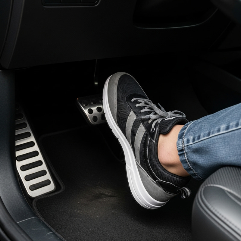 Intense Automobile Scene | Foot Pressing Gas Pedal