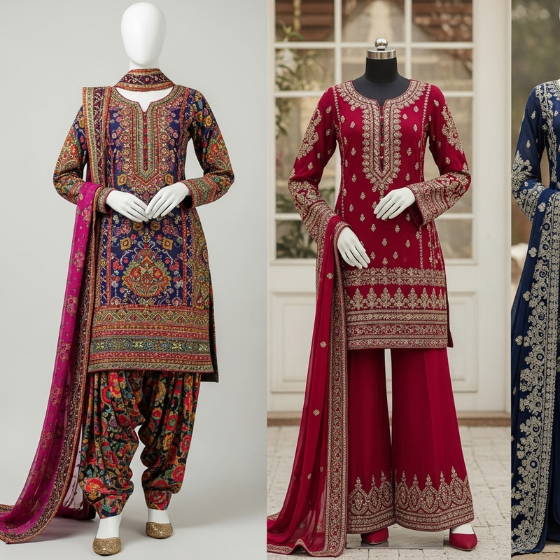 Traditional Punjabi & Afghan Women's Suits | Elegant Designs Traditional Punjabi & Afghan Women's Suits | Elegant Designs