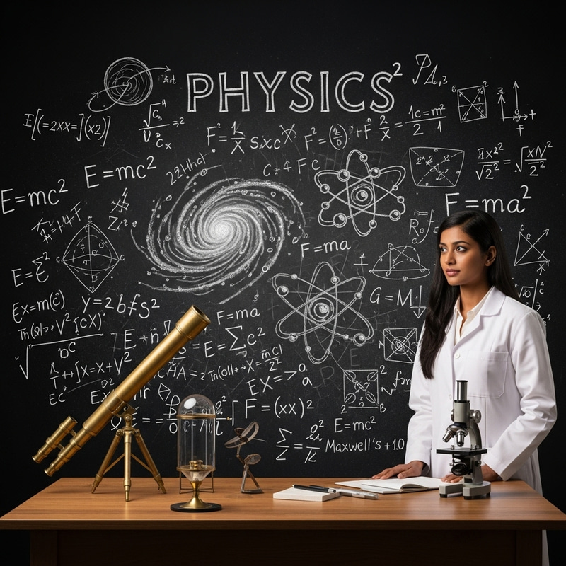 Abstract Physics: Exploring Macro and Micro Realms Through Chalkboard Universe Abstract Physics: Exploring Macro and Micro Realms Through Chalkboard Universe