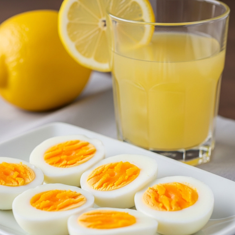 Sliced Boiled Eggs With Fresh Lemon Juice Recipe Sliced Boiled Eggs With Fresh Lemon Juice Recipe