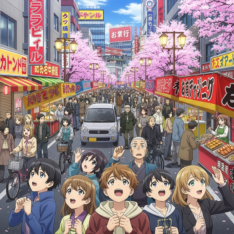 Vibrant Anime Cityscape Art - Shop Now Vibrant Anime Cityscape Art - Shop Now