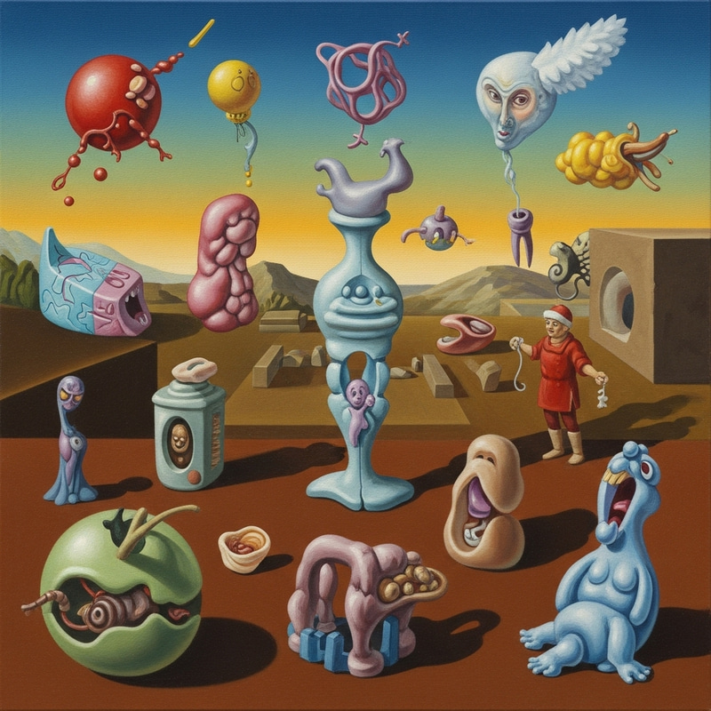 Surrealist Paintings of Mental Health Complexities