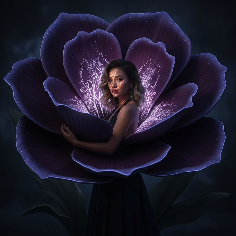 Hyper-Realistic Dark Art of a Southeast Asian Girl Hyper-Realistic Dark Art of a Southeast Asian Girl