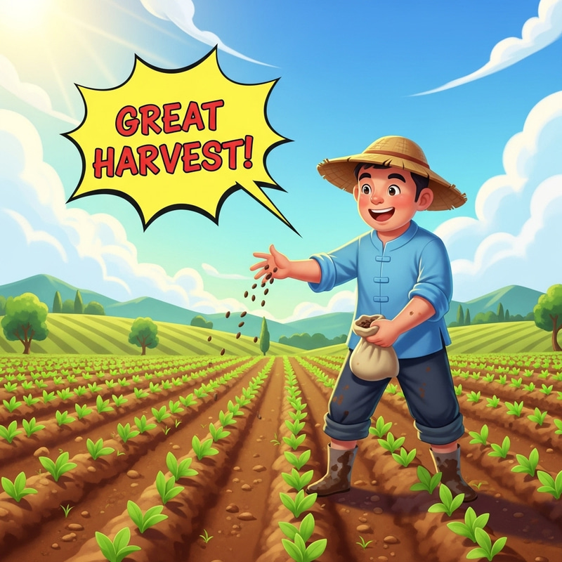 Joyful Farmer Sowing Seeds for a Great Harvest Joyful Farmer Sowing Seeds for a Great Harvest