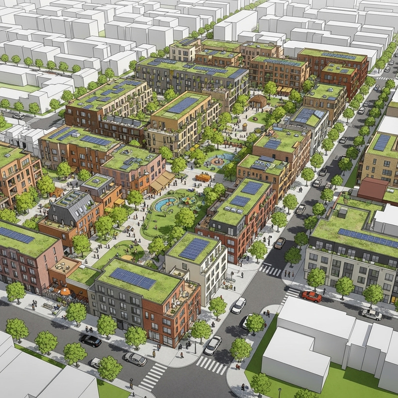 Inclusive Sustainable Neighborhood of the Future | Jan Gehl & Jane Jacobs Inspiration Inclusive Sustainable Neighborhood of the Future | Jan Gehl & Jane Jacobs Inspiration