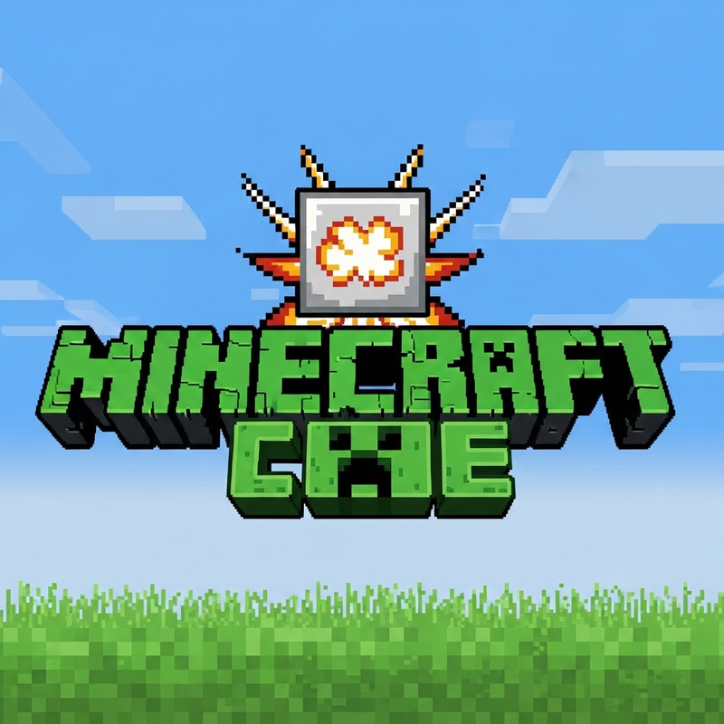 Pixel Art Minecraft Logo Inspired Design Pixel Art Minecraft Logo Inspired Design